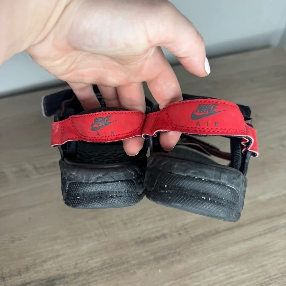 Boys NIKE ACG Air Deschutz + Sandals Slides DC9092-600 Redstone Black
